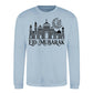 Eid Mubarak Floral Moon & Mosque Printed Unisex Sweatshirt