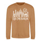 Eid Mubarak Floral Moon & Mosque Printed Unisex Sweatshirt