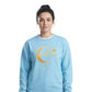 Eid Mubarak Gold Moon & Stars Printed Unisex Sweatshirt