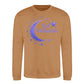 Eid Mubarak Gold Moon & Stars Printed Unisex Sweatshirt