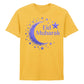 Eid Mubarak Gold Moon & Stars Printed Unisex T-Shirt