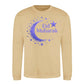 Eid Mubarak Gold Moon & Stars Printed Unisex Sweatshirt