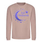 Eid Mubarak Gold Moon & Stars Printed Unisex Sweatshirt