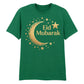 Eid Mubarak Gold Moon & Stars Printed Unisex T-Shirt