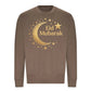 Eid Mubarak Gold Moon & Stars Printed Unisex Sweatshirt