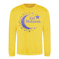 Eid Mubarak Gold Moon & Stars Printed Unisex Sweatshirt