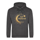Eid Mubarak Gold Moon & Stars Printed Unisex Hoodie - Eid ul Adha hoodie UK