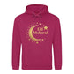 Eid Mubarak Gold Moon & Stars Printed Unisex Hoodie - Eid ul Adha hoodie UK
