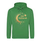 Eid Mubarak Gold Moon & Stars Printed Unisex Hoodie - Eid ul Adha hoodie UK