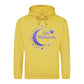 Eid Mubarak Gold Moon & Stars Printed Unisex Hoodie - Eid ul Adha hoodie UK