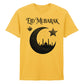 Eid Mubarak Islamic Crescent Mosque Printed Unisex T-Shirt