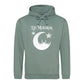 Eid Mubarak Islamic Crescent Mosque Printed Unisex Hoodie
