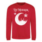 Eid Mubarak Islamic Crescent Mosque Unisex Sweatshirt