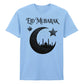 Eid Mubarak Islamic Crescent Mosque Printed Unisex T-Shirt