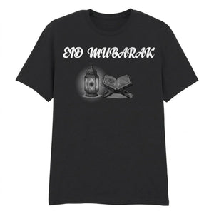 Eid Mubarak Lantern & Holy Quran Printed Unisex T-Shirt