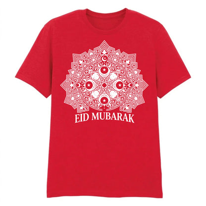 Eid Mubarak Mandala Graphic Printed Unisex T-Shirt