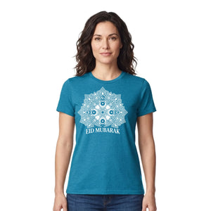 Eid Mubarak Mandala Graphic Printed Unisex T-Shirt
