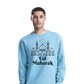 Eid Mubarak Mosque & Stars Printed Unisex Sweatshirt
