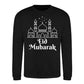 Eid Mubarak Mosque & Stars Printed Unisex Sweatshirt