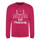 Eid Mubarak Mosque & Stars Printed Unisex Sweatshirt