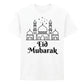 Eid Mubarak Mosque & Stars Printed Unisex T-Shirt