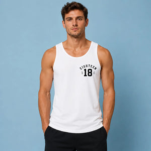 18th Birthday Tank Top Men Eighteen Main Character Energy
