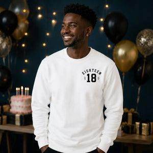 18th Birthday Unisex Sweatshirt Eighteen Main Character Energy