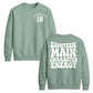 18th Birthday Unisex Sweatshirt Eighteen Main Character Energy