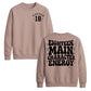 18th Birthday Unisex Sweatshirt Eighteen Main Character Energy