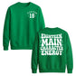 18th Birthday Unisex Sweatshirt Eighteen Main Character Energy