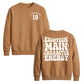 18th Birthday Unisex Sweatshirt Eighteen Main Character Energy