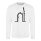 Elegant Mosque Line Art Eid Printed Unisex Sweatshirt