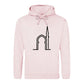 Elegant Mosque Line Art Eid Printed Unisex Hoodie Happy Eid