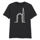 Elegant Mosque Line Art Eid Printed Unisex T-Shirt