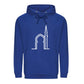 Elegant Mosque Line Art Eid Printed Unisex Hoodie Happy Eid