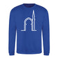 Elegant Mosque Line Art Eid Printed Unisex Sweatshirt