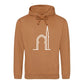 Elegant Mosque Line Art Eid Printed Unisex Hoodie Happy Eid