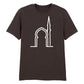 Elegant Mosque Line Art Eid Printed Unisex T-Shirt