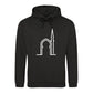 Elegant Mosque Line Art Eid Printed Unisex Hoodie Happy Eid