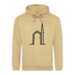 Elegant Mosque Line Art Eid Printed Unisex Hoodie Happy Eid