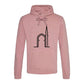 Elegant Mosque Line Art Eid Printed Unisex Hoodie Happy Eid