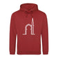 Elegant Mosque Line Art Eid Printed Unisex Hoodie Happy Eid