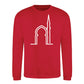 Elegant Mosque Line Art Eid Printed Unisex Sweatshirt
