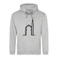 Elegant Mosque Line Art Eid Printed Unisex Hoodie Happy Eid