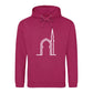 Elegant Mosque Line Art Eid Printed Unisex Hoodie Happy Eid