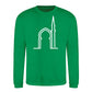 Elegant Mosque Line Art Eid Printed Unisex Sweatshirt