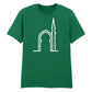 Elegant Mosque Line Art Eid Printed Unisex T-Shirt