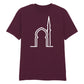 Elegant Mosque Line Art Eid Printed Unisex T-Shirt