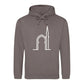 Elegant Mosque Line Art Eid Printed Unisex Hoodie Happy Eid