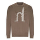 Elegant Mosque Line Art Eid Printed Unisex Sweatshirt